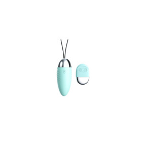Oeuf  vibrant turquoise avec télécommande à piles  